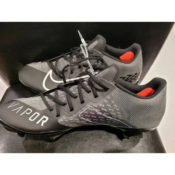 Nike React Vapor Ultrafly Elite 4 Black Baseball Cleats DA0701-001 Size Men\'s 14 main image 4
